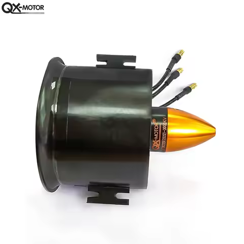 QX-MOTOR DIY EDF Ducted Airplane Fan 30mm /50mm/ 64mm / 70mm / 90mm EDF with Brushless Motor for RC 