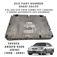 89661-3A470 AT ECU / Engine Control Unit 3.0L 2JZGTE VVTi Twin Turbo Automatic for Toyota Aristo JZS