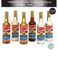 (Ready Stock)TORANI Coffee Syrup Glass Bottle 750ml PET Bottle 375ml Assorted Flavour