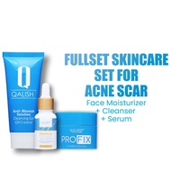 FULLSET SKINCARE SET FOR ACNE SCAR (Face moisturizer + Serum + Cleanser)