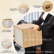 Hanging Storage Box Storage Box File Box File Organizer Box Square File Cross-Border Wooden File Woo
