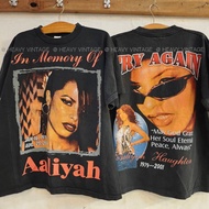 Aaliyah Memory of Try Again Bio Washed tag USA Tour shirt vintage