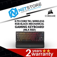 CORSAIR K70 CORE TKL WIRELESS RGB BLACK MECHANICAL GAMING KEYBOARD (MLX RED) - CH-914901E-NA