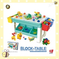 Block Table Multifunctional Toy Brick Series Playing And Learning With Lego Duplo Table & Kids Desk
