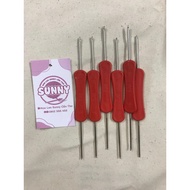 Crochet needle, 2-headed crochet needle, 2-headed plastic handle crochet needle