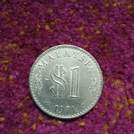 Duit Syiling RM 1 Keluaran Tahun 1971