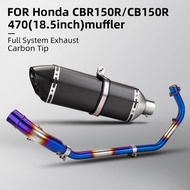 For cbr150r cbr150 Motorcycle Full Exhaust system Front Exhaust Link pipe Racing line Exhaust muffle