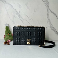 BURBERRY Lola中款格紋鏈包