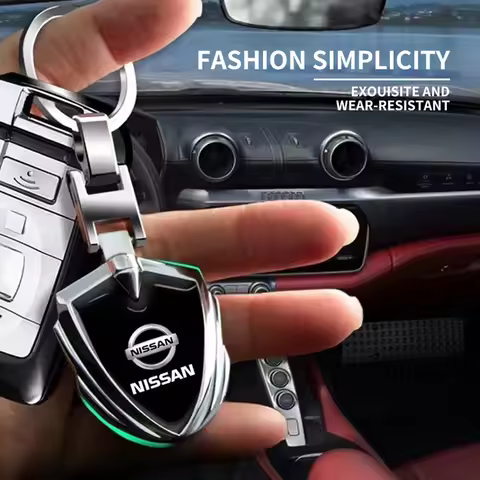3D Metal Car Logo Key Rings Keyring Keychain For Nissan Qashqai X J10 J11 Trail Tiida Teana Skyline 