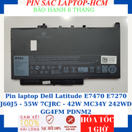 Pin laptop Dell Latitude E7470 E7270 J60J5 - 55W 7CJRC - 42W MC34Y 242WD GG4FM PDNM2