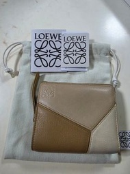 Loewe Puzzle 拼色短銀包