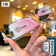 TPU Car Key Case Cover Shell Logo Keychain For BMW 320i/X1/Series 1 3 5 7/F30/X4/X5