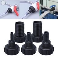 GORGEOUS~Black PP Material IBC Tank Adapter Faucet Connector for Water Connector