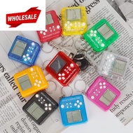 (BC)   Nostalgic Tetris Game Toy Key Rings Accessories Ornament / Cute Pocket Mini Game Machine Keyc