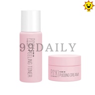 Pink By Pure Beauty Glow On Pudding Cream 10ml Glow On Peeling Toner 20ml