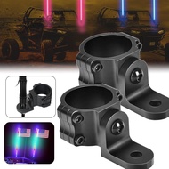 UTV ไฟ LED แบบแส้ติดธงแท่ง LED วงเล็บ UTV สำหรับ1.75 "-2" ATV กรงบาร์หมุน RZR 900 1000 XP Pro Commander