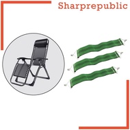 [Sharprepublic] 3pcs Recliner Bottom Fixing Straps for Patio Beach Leisure Chairs Couch Lounger,