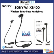 Sony WI-XB400 Wireless Extra Bass in-Ear Headphones with Mic (Black) | Magnetic Earbuds, Tangle Free Cord