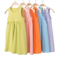 baju budak perempuan | kids dress | dress budak perempuan | cotton dress | solid color dress