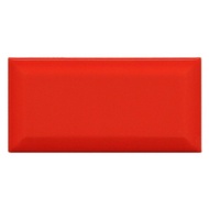 Keramik Dinding Interior Cafe Venus Takko Red Glossy Bevel 10x20 Cm