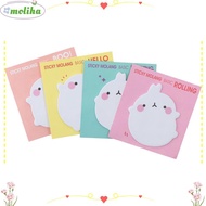 MOLIHA 8 Pads Cute Rabbit Sticky Notes, Paper Colorful Kawaii Sticky Notes, Cartoon Funny Self-Stick