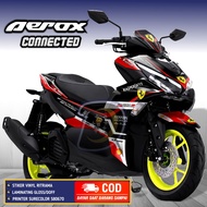 Decal Aerox 155 Connected 2021 Striping Aerox 2021 Stiker Yamaha Aerox Connected Ferari