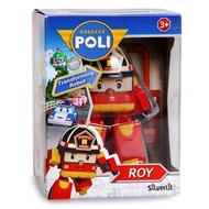 [Clearance] Silver Glory Genuine POLI Police Car Silver Glory Deformed Police Car Robot Children's T