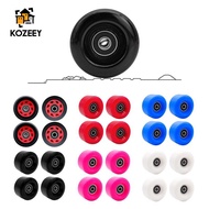 [KOZEEY] 4 Roller Skating Wheels -Resistant Wheels Double - Row Roller Skates Accessories