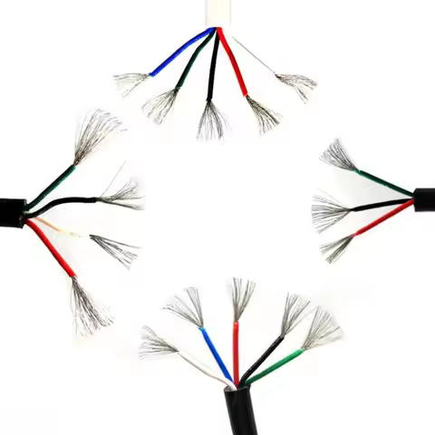 T12 soldering iron handle wire soldering table handle wire 4-core 5-core silicone flexible wire shea