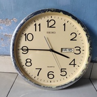 Seiko Day Date Wall Clock Original 40cm