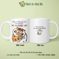 Ceramic cup as a gift for wife, lover March 8, TRUE WRONG, NOT WRONG, WRONG IS WRONG, funny and mean