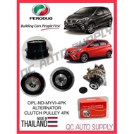 OPL-ND-MYVI-4PK ORIGINAL J&J ALTERNATOR CLUTCH PULLEY FOR USE ON:  PERODUA MYVI 18-21 AND TOYOTA VIO