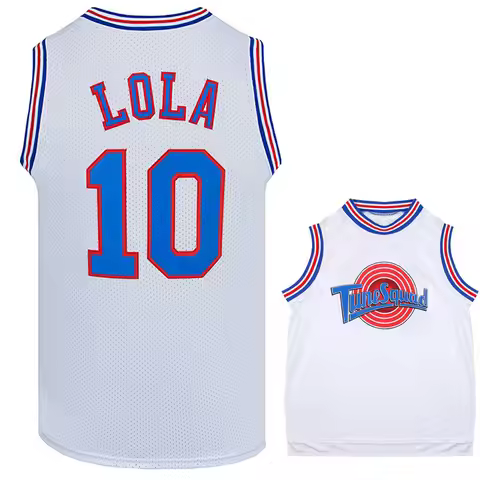 Movie Cosplay Costumes Space-Jam Tune-Squad #23 #1 BUGS #10 LOLA #22 Murray Bunny Adult Men Basketba