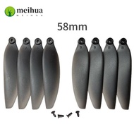 MEIHUA Remote Control Drone Parts, Black Universal Folding Propeller Blades, Plastic 58mm/66mm Quadc
