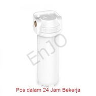EnJO PP 10" 3/4" Outdoor Clear Water Sediments Filter Purifier Housing (Food Grade)/Combo Set with PP Filter