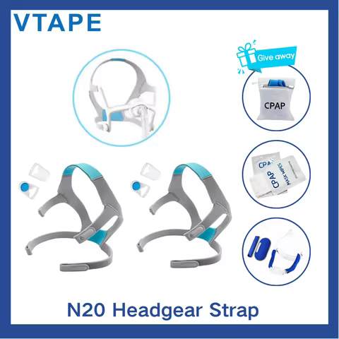 2/4 Pack Replacement Headband for Resmed Airfit N20 Mask Nasal Mask Unisex CPAP Adjustable Replaceme