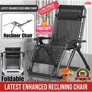 ✅ INSTOCK - Foldable Reclining Chair Enhanced Quality Improved Version Foldable Chair Foldable Bed TV Reclining Indoor