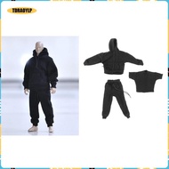 [tdraoylp] 3x 1/6 Mans Sweatshirt Pants Outfit for DID 2'' Action Figure Clothing