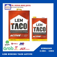 Taco Active Yellow Glue 2.5 kg and 10kg Packaging