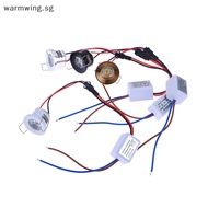 Warmwing 1Pc Mini LED Spot Downlights COB 1W 85-265V Dimmable Cabinet Light Black White Silver Gold Finish Aluminum Cut Hole Light SG