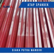 Galvalum colored spandek roof 0.35 - 9 waves