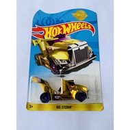 Hotwheels HOT WHEELS RIG STORM YELLOW SINGE 1968 DIECAST MINIATURE CAR TOY CAR CHILDREN HOTWIL HOTWI