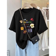 tshirt woman t shirt lengan panjang perempuan Women's Comfortable Short Sleeve T-Shirt - Pure Cotton