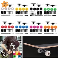 [utruiut0k] 95A Skateboard Wheels 52x32mm With 5 Inch Skateboard Trucks And Skateboard Pads Hardware