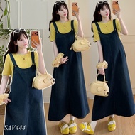 Long maternity jean overalls SAV444 (no shirt included)