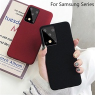 For Samsung Galaxy Note 20 Ultra Note 10 Lite 10 Plus Note 9 8 S10 S9 S8 Plus Luxury Sandstone Soft Matte Phone Case