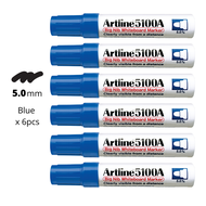 Artline 5100A / 5109A Whiteboard Marker Box Set (6pcs) – Big Nib 5.0mm / 10.0mm | 4 Colours | Refill