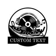 Custom Personalized Dj Disc Jockey Metal SignCustom Name Dj Disc Jockey Metal SignMetal Wall DecorDJ