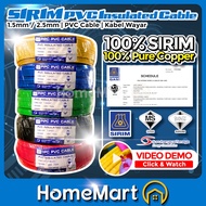 (SIRIM Kabel) PVC Insulated Cable 1.5mm / 2.5mm | Kabel Wayar Elektrik | PIPC | ARUS SMART | UNIVER 
