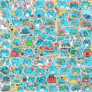 110Pcs/Set ★★★ Bugcat Capoo Q-2 Mini Diary Manual Stickers ★★★ DIY Fashion Scrapbooks Album Decor De